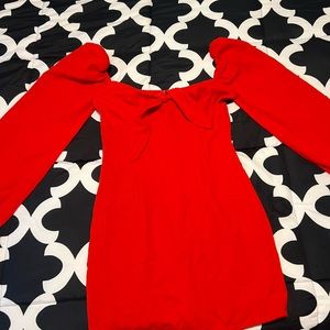 Mini Red Fashion Nova Dress.